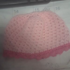 Pink baby hat